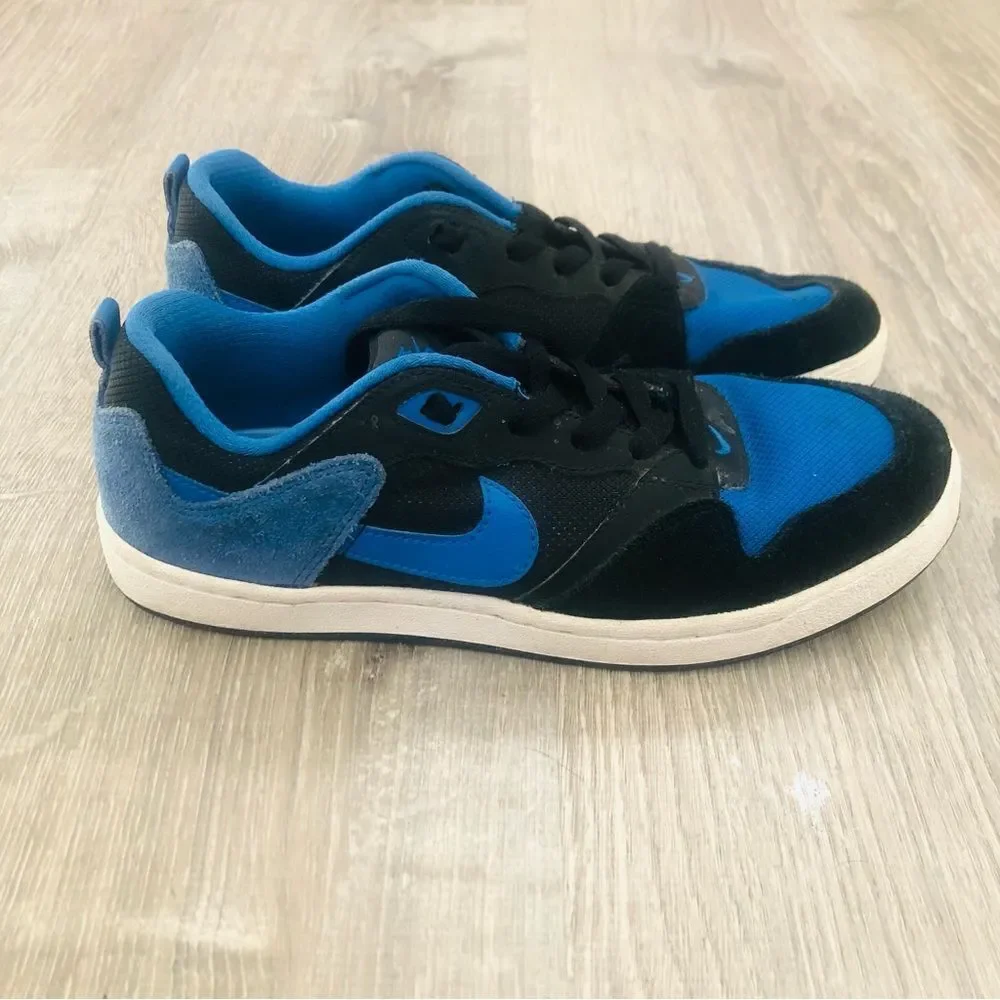 Nike SB Alleyoop Skateboard‎ Skate Shoes Sneakers Blue Black Youth Size 7Y